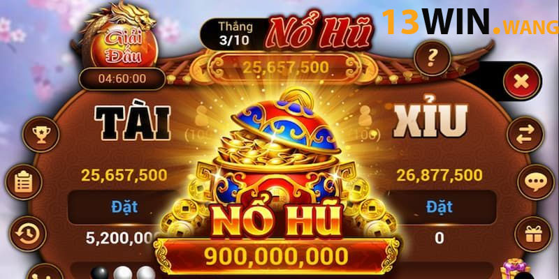 Tỷ lệ nổ hũ 13win cao, thắng lớn dễ dàng